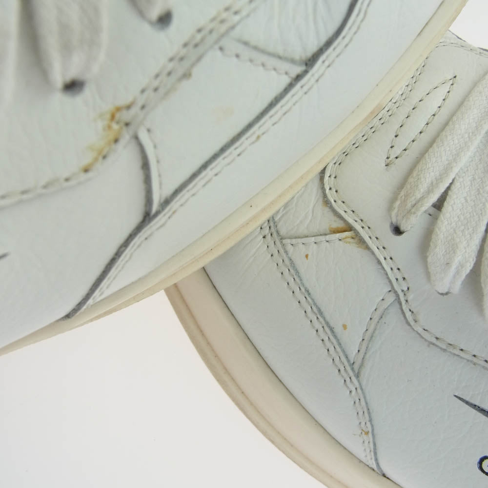 ゴウド レザー ローカット キャンバス スニーカー ホワイト系 41【中古】