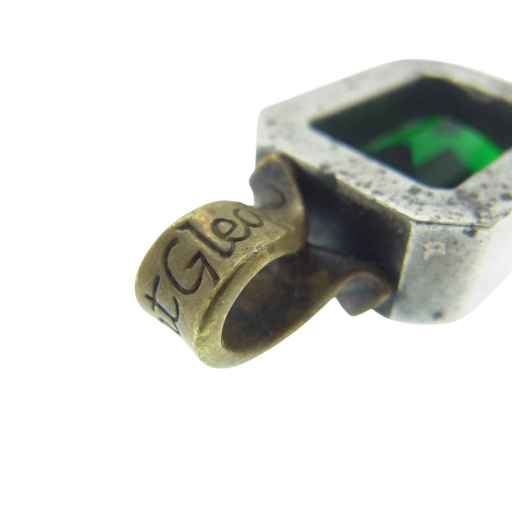 ARGENT GLEAM アージェントグリーム ストーン ペンダント トップ グリーン系 シルバー系【中古】