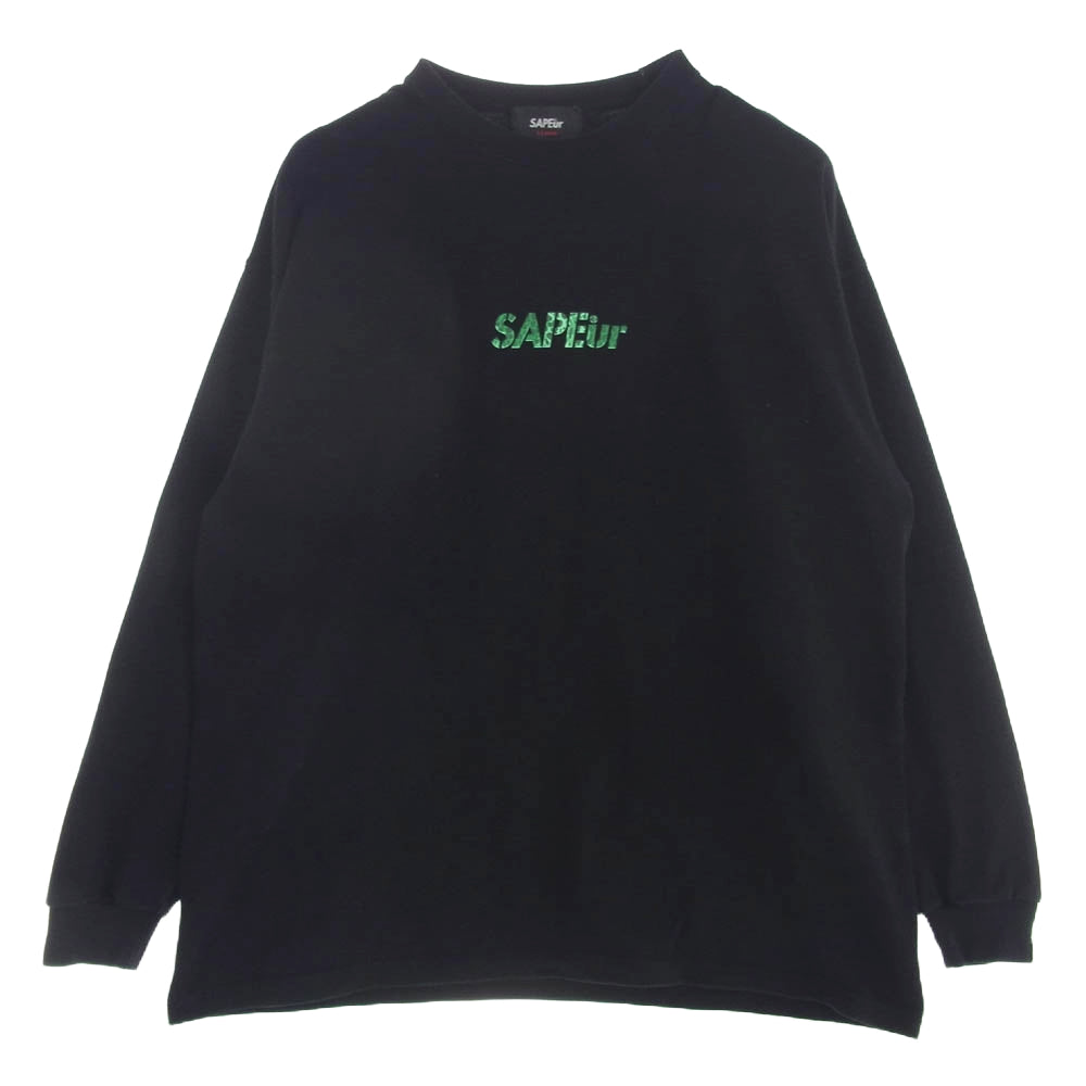 SAPEUR サプール ロッドマン レオパード ロゴ ロングスリーブ Tシャツ