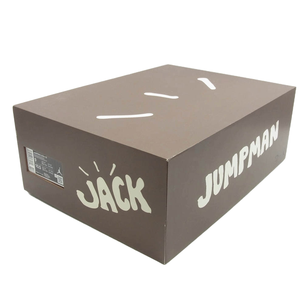 NIKE ナイキ × TRAVIS SCOTT トラヴィススコット フェイクバスターズ鑑定済 FZ8117-100 ORDAN JUMPMAN JACK SP SAIL ジャンプマン ジャック スニーカー ホワイト系 ブラウン系 27cm【新古品】【未使用】【中古】