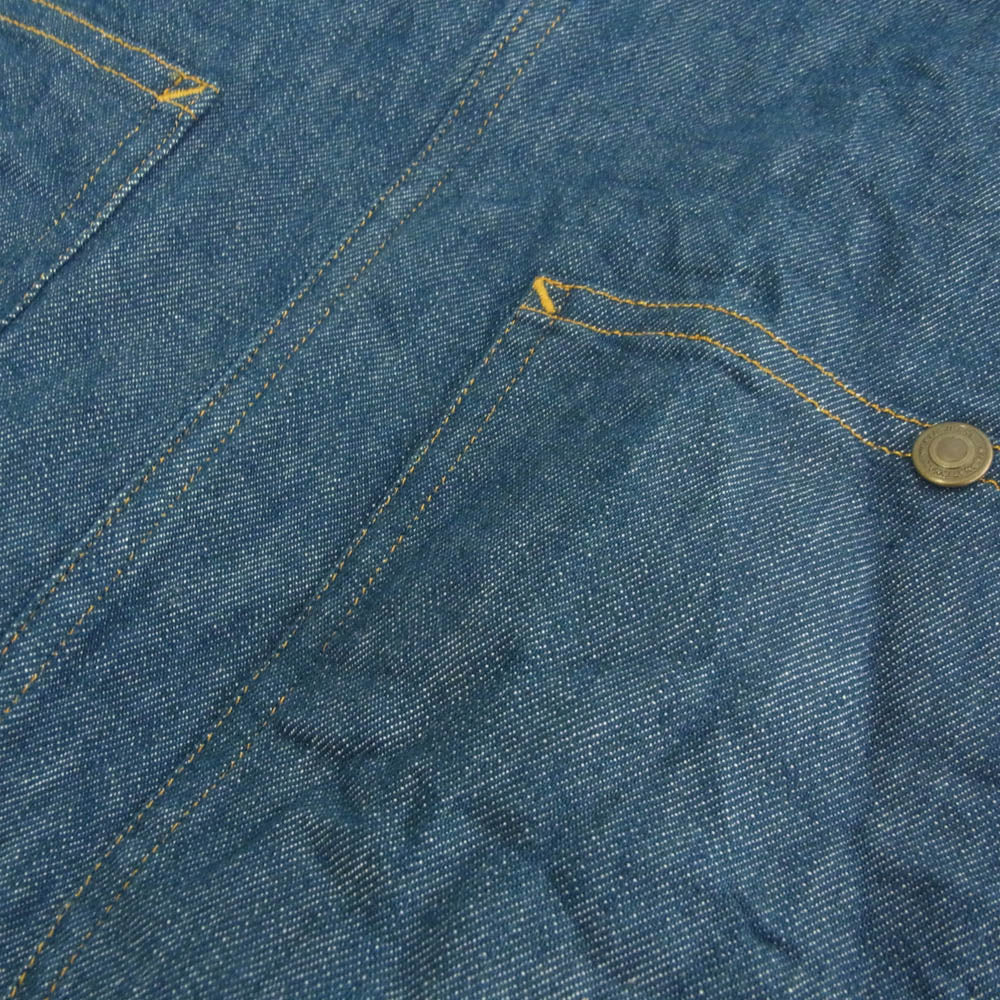 カムアンドプレイサプライ デニム エプロン インディゴブルー系【中古】