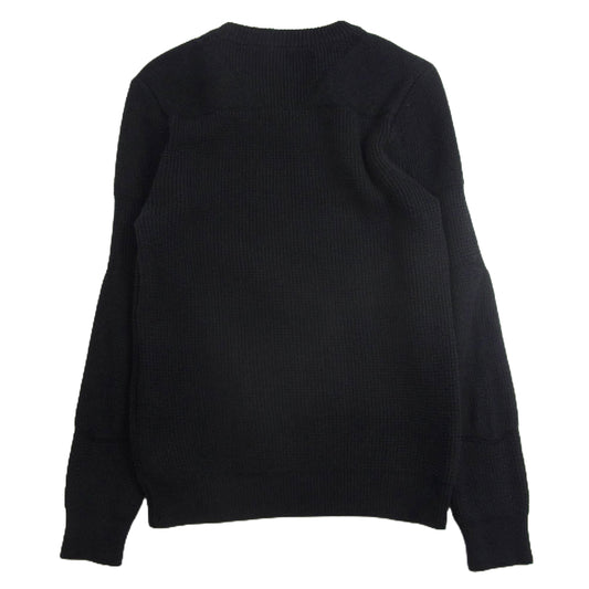ADDICT CLOTHES アディクトクローズ パテッドワッフル コットン ニット ブラック系 36【中古】