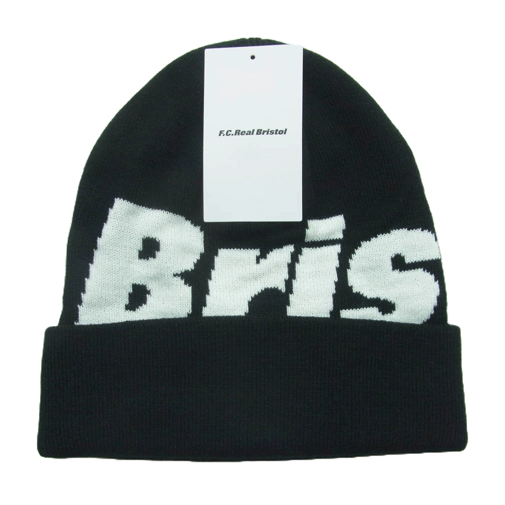 F.C. Real Bristol Big Logo Knit Beanie 黒 F.C. Real Bristol Big Logo Knit Beanie 黒 エフシーレアルブリストル