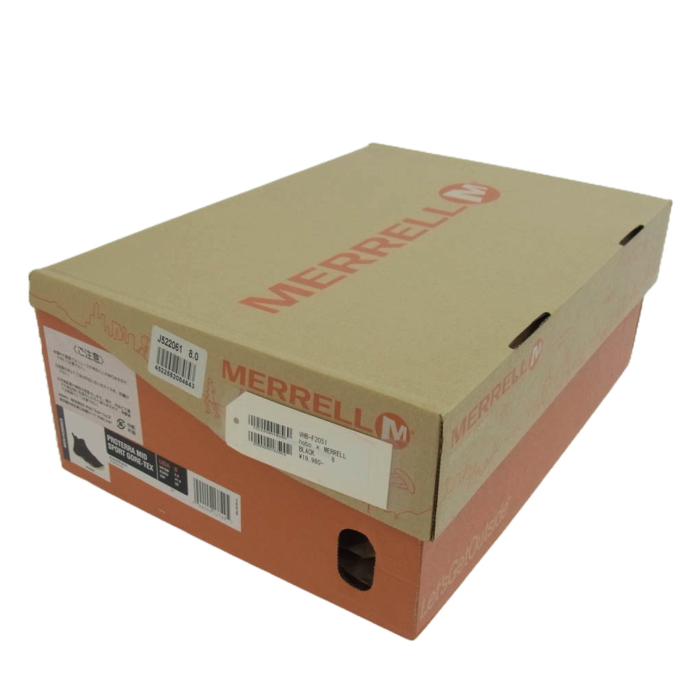 MERRELL メレル WHB-F2051 J522061 hobo GORE-TEX ゴアテックス ハイカット スニーカー ブラック系 グレー系 8【中古】
