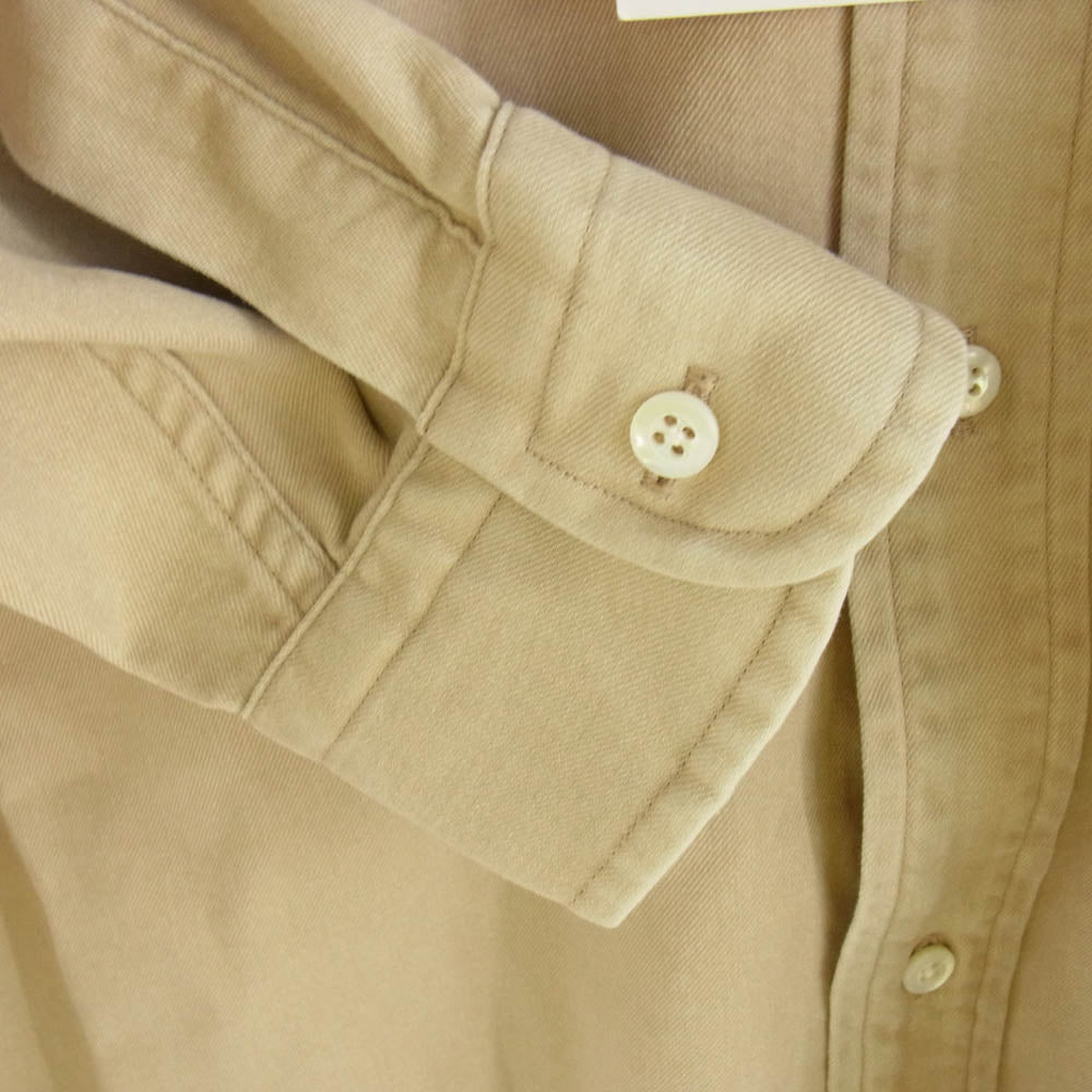 A.PRESSE アプレッセ 22SAP-02-02H BD Shirt ボタンダウンツイル 長袖 シャツ ベージュ系 2【中古】