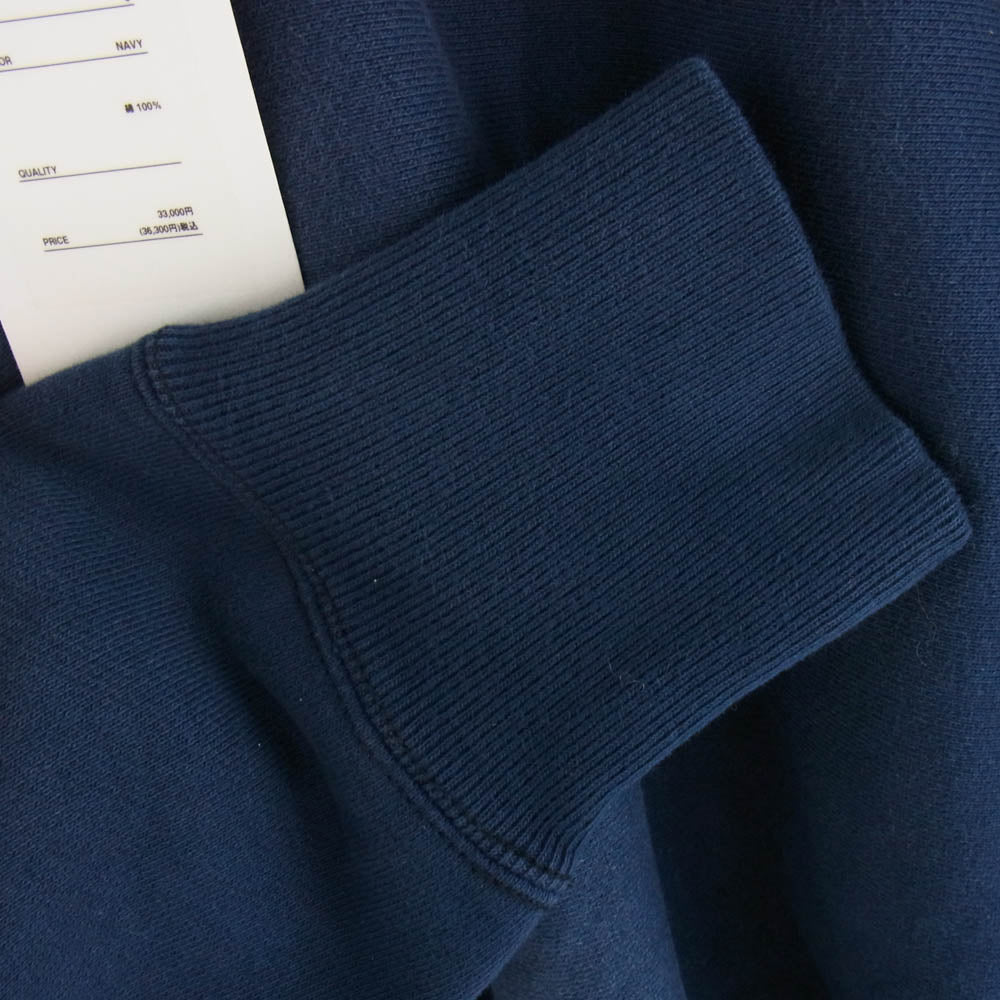 A.PRESSE アプレッセ 23SS 23SAP-05-01K Vintage Half Zip Sweatshirt ヴィンテージ ハーフジップ スウェット ネイビー系 3【中古】