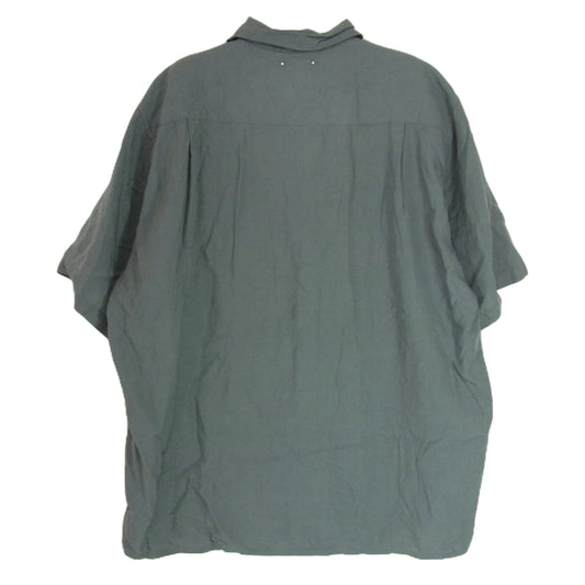 WACKO MARIA ワコマリア 23SS MINEDENIM マインデニム 別注 THREE TONE OPEN COLLAR SHIRT 3トーン オープンカラー シャツ 半袖 シャツ カーキ系 S【中古】
