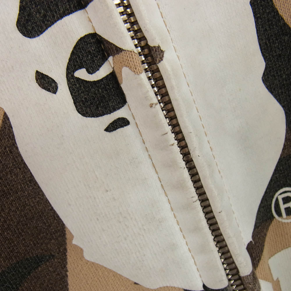 A BATHING APE アベイシングエイプ tribal camouflage zip up parka トライバル パーカー マルチカラー系 M【中古】