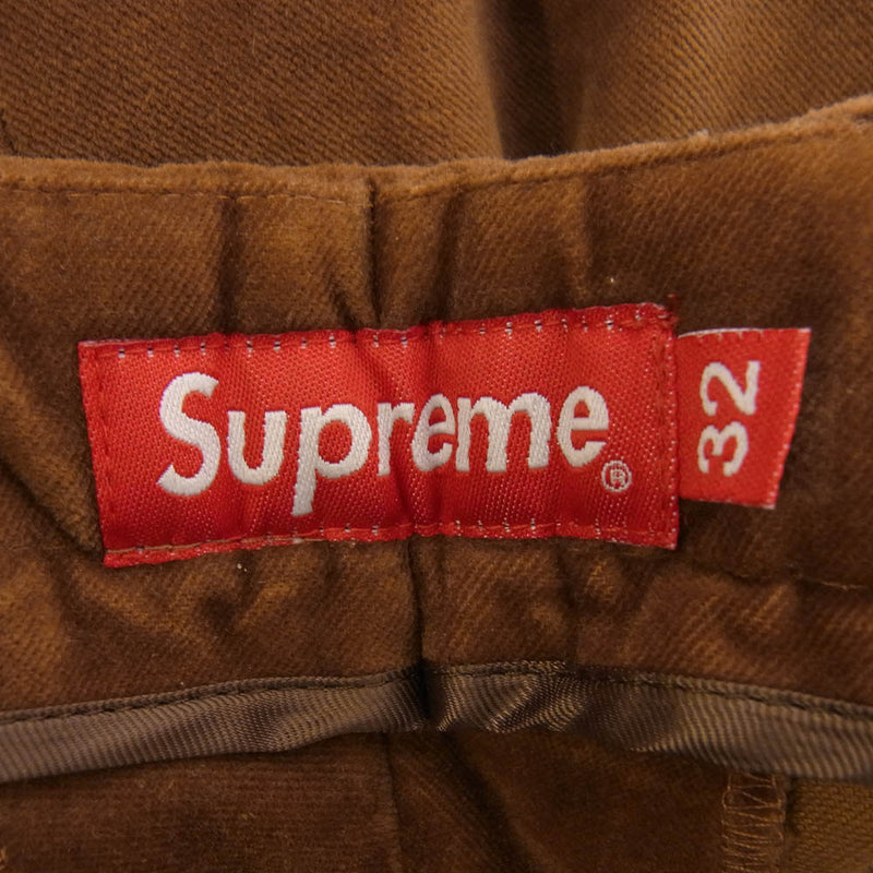 Supreme シュプリーム 20AW Velvet Trouser ベルベット ベロア