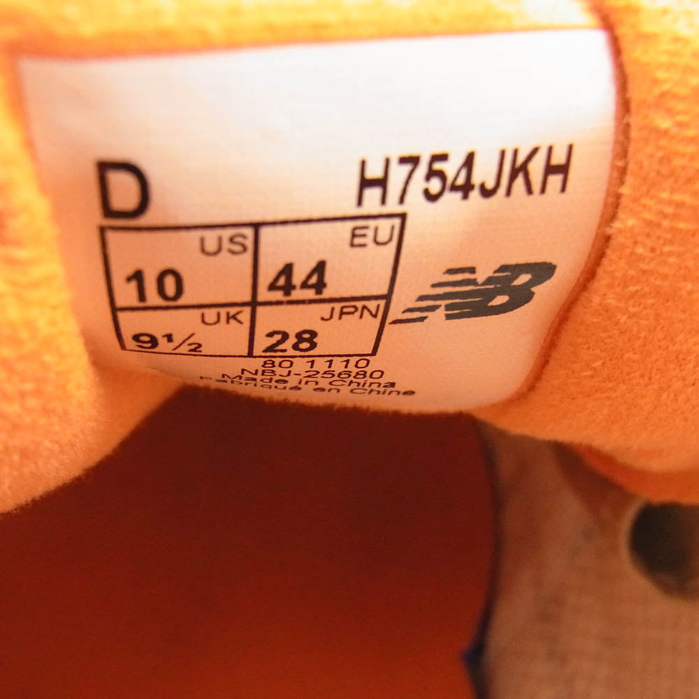 NEW BALANCE ニューバランス H754JKH H754 UNDEFEATED STUSSY HECTICV アンディフィーテッド ステューシー トレッキング シューズ カーキ系 28cm【中古】