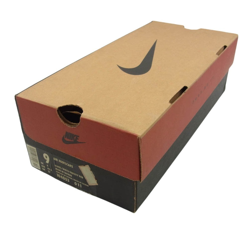 NIKE ナイキ 104053-011 【観賞用】AIR FOOTSCAPE エア フットスケープ ブラック/レッド スニーカー ブラック系 ホワイト系 27cm【中古】