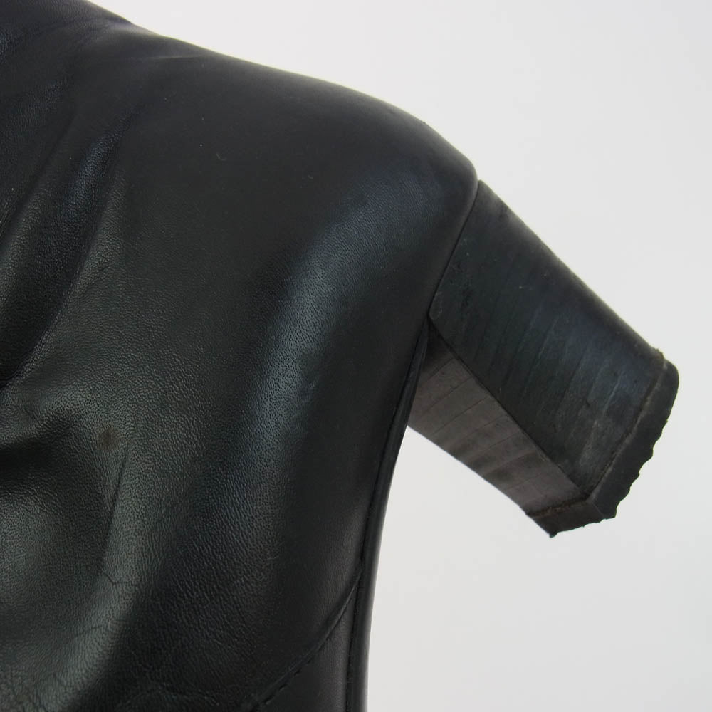 Salvatore Ferragamo サルヴァトーレフェラガモ PG1657 サイドジップ ロング ブーツ ブラック系 6.5【中古】