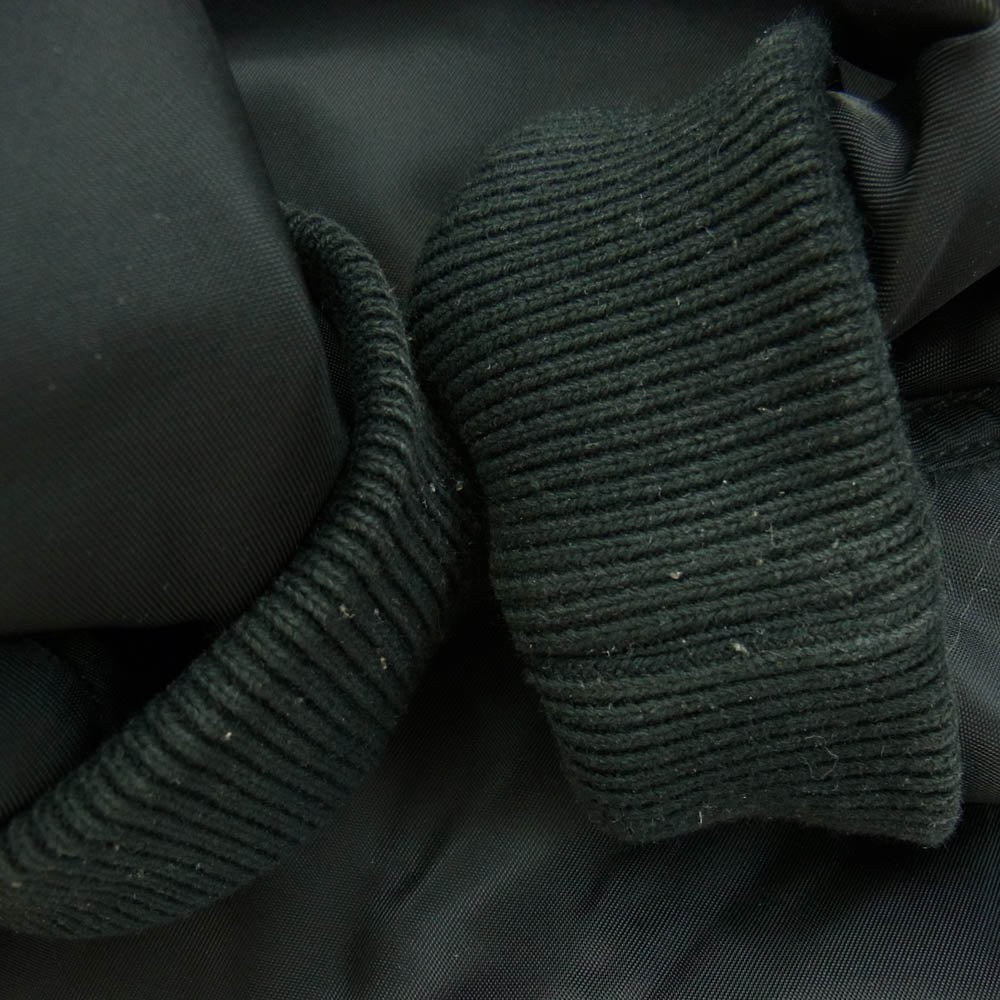 FEAR OF GOD フィアオブゴッド Essentials エッセンシャルズ バックロゴ プリント MA-1 ブルゾン ブラック系 S【中古】