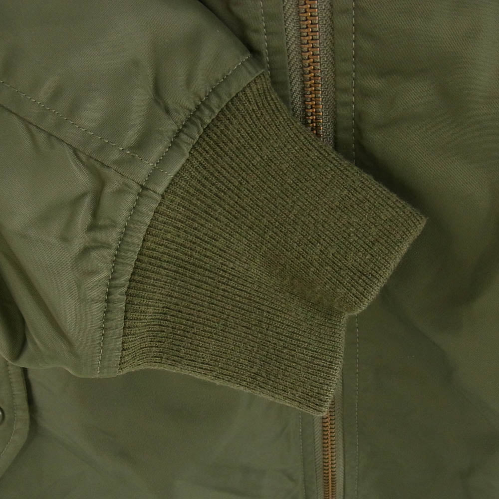 The DUFFER of ST.GEORGE ザダファーオブセントジョージ DF-Q9-53973 LONG MA-1 JACKET ロング フライト ボンバー ジャケット カーキ系 S【中古】