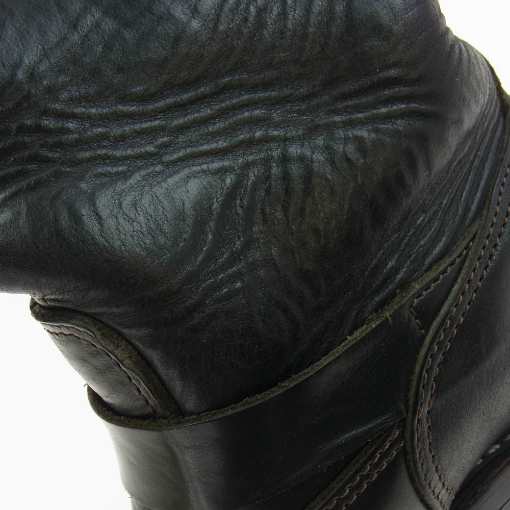 キーストーン 501-0119J38 レザー バイカー エンジニアブーツ ブラック系 9D【中古】