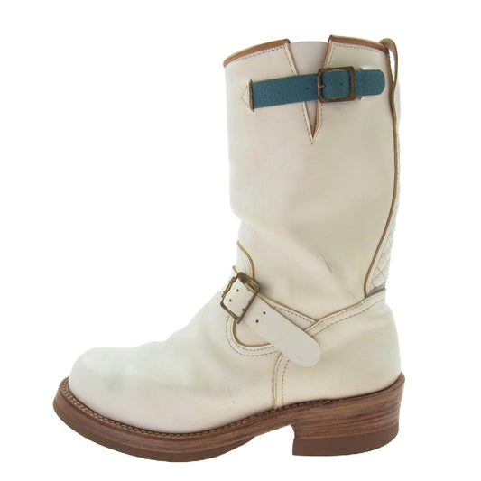 MADE IN GM JAPAN メイドインジーエムジャパン with milk ウィズミルク エンジニアブーツ ホワイト系 8.5【中古】