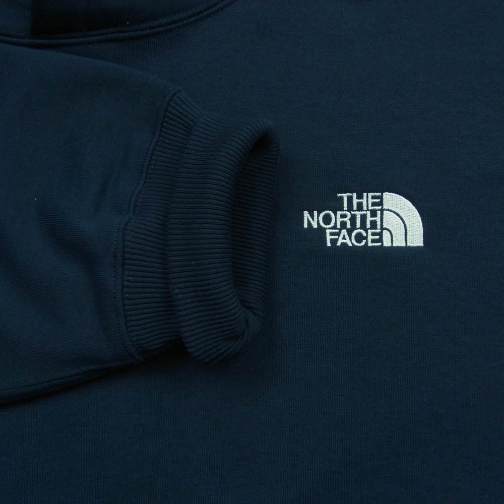 THE NORTH FACE ノースフェイス NT62338 Square Logo Hoodie スクエア ロゴ フーディー パーカー ダークネイビー系 XXL【中古】