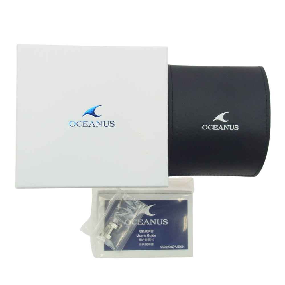 CASIO OCEANUS カシオ オシアナス OCW-T200S-7AJF タフソーラー 電波ソーラー 10気圧防水 Bluetooth スマートフォンリンク 腕時計 シルバー系【極上美品】【中古】