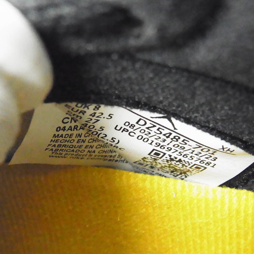 NIKE ナイキ DZ5485-701 Air Jordan 1 Retro High OG Yellow Ochre エアジョーダン1 レトロ ハイ OG イエローオークル ハイカット スニーカー イエロー系 27cm【極上美品】【中古】