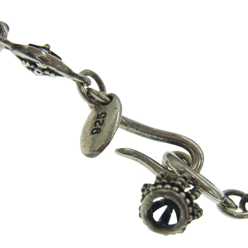 Justin Davis ジャスティンデイビス QE2 クラウン チェーン ネックレス 50cm シルバー系【中古】