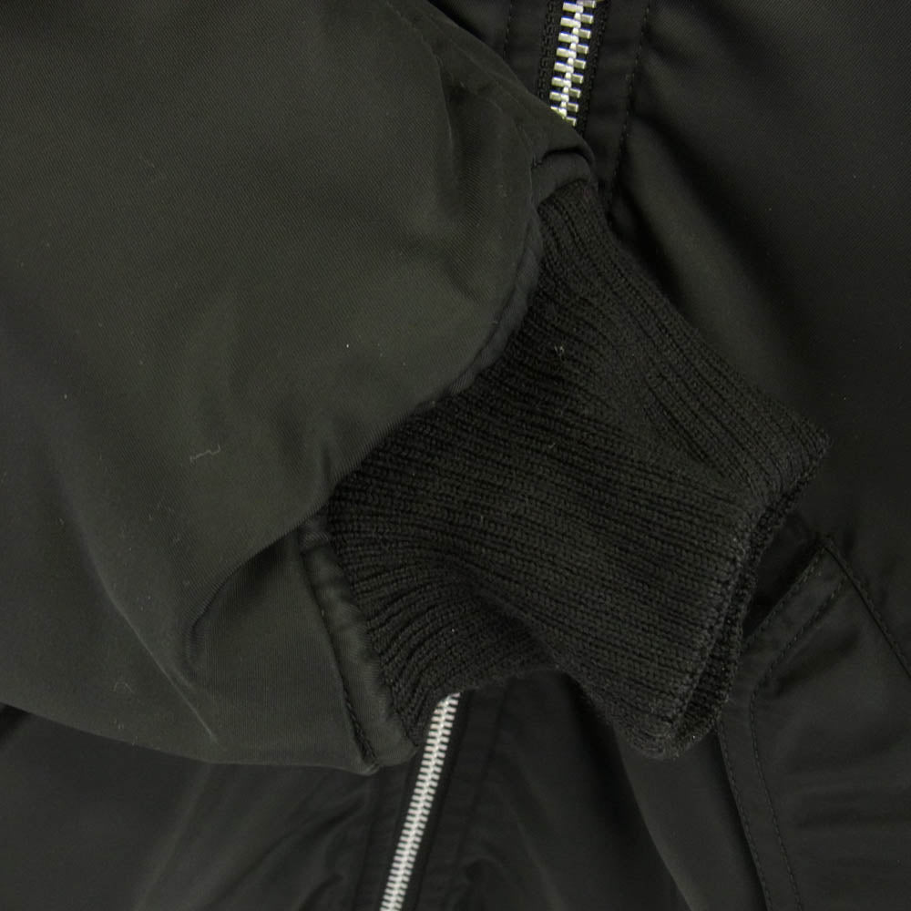 SAINT LAURENT サンローラン 15AW 397643 Y740J エディ期 国内正規品 クラシックボンバー MA1 ブルゾン ジャケット ブラック系 48【中古】