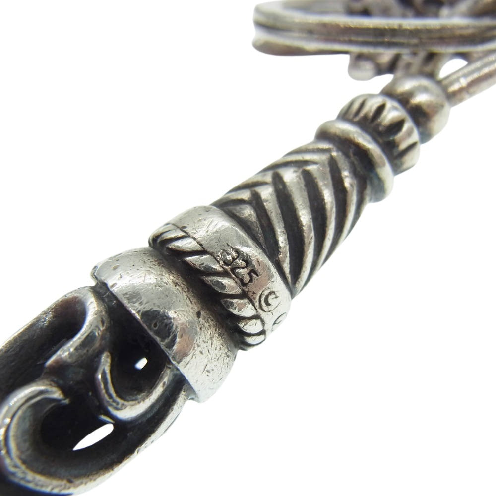 CHROME HEARTS クロムハーツ(原本無) LARGE ROLLER ラージ ローラー ダガー チャーム キーリング キーホルダー シルバー系【中古】