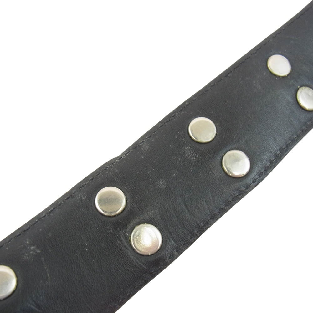 CHROME HEARTS クロムハーツ(原本無) STRAP No5 DGGR #5ダガーローデット レザーベルト ブラック系 シルバー系【中古】