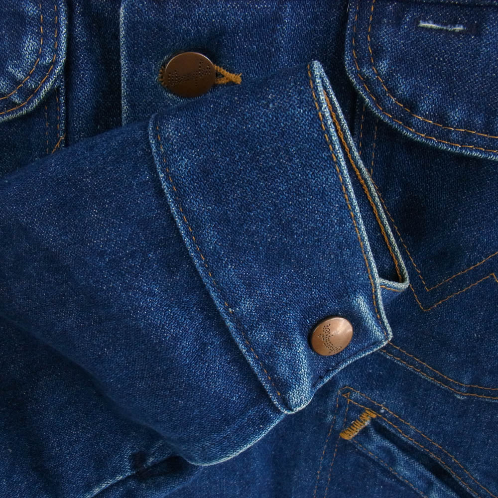 Wrangler ラングラー 80s 黒三角タグ 126MJ デニム トラッカー ジャケット インディゴブルー系【中古】