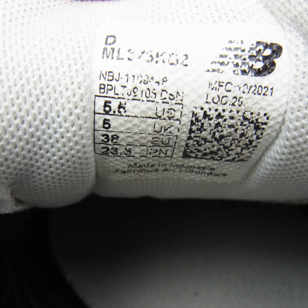 NEW BALANCE ニューバランス ML373B2 ローカット スニーカー ブラック系 23.5cm【中古】