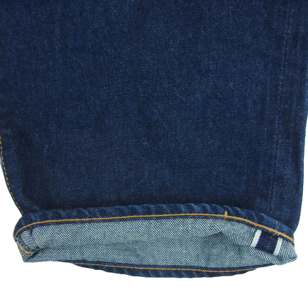 TCB jeans ティージービージーンズ ジップフライ レッドライン 赤耳 ストレート デニム パンツ インディゴブルー系 36【中古】