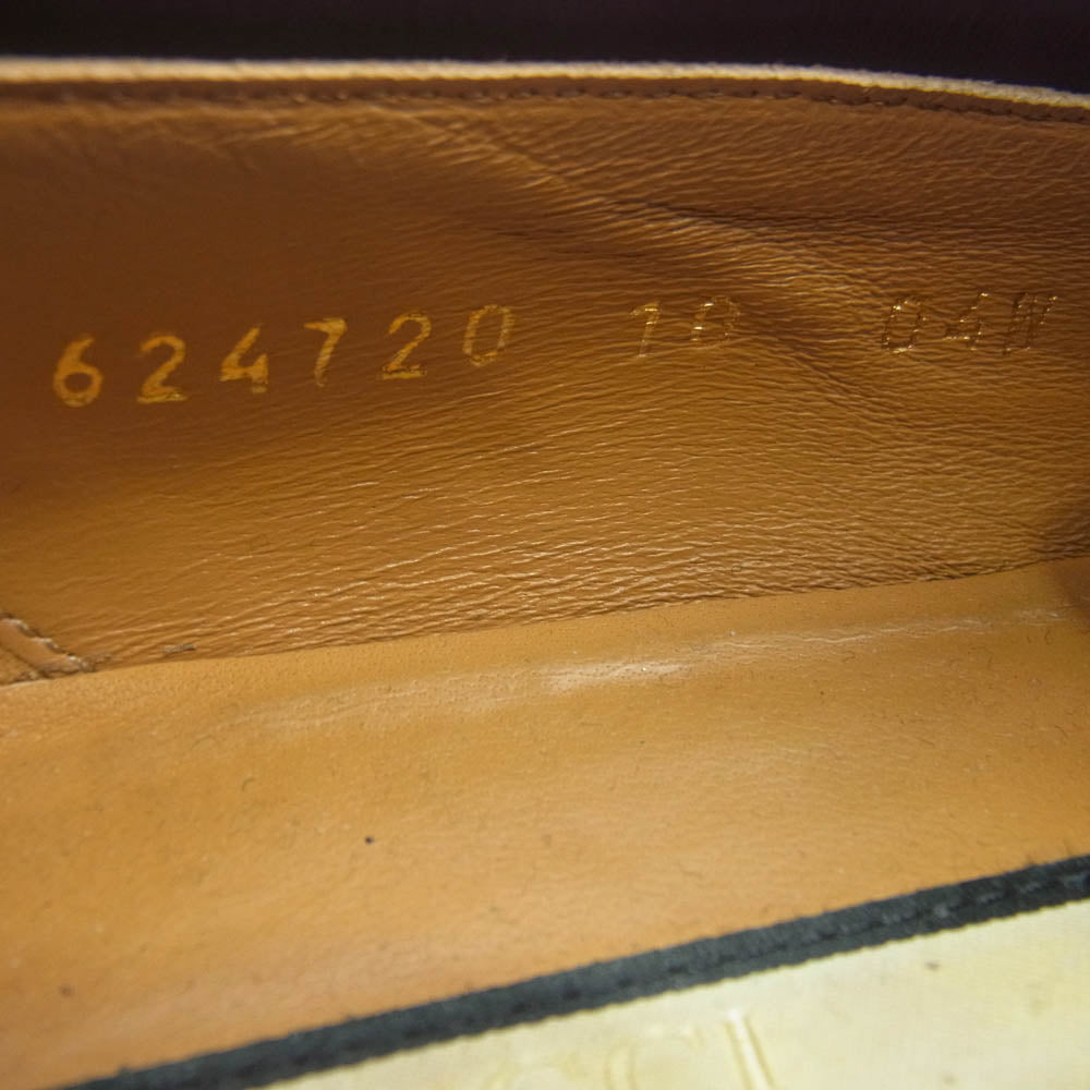 GUCCI グッチ 624720 ウェブ&インターロッキングG付 タッセル ローファー ビジネス ドレスシューズ ブラック系 ブラック系 10【中古】