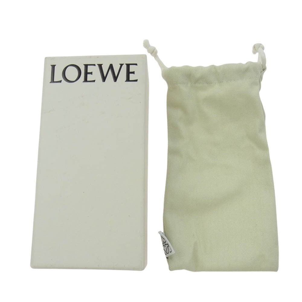 LOEWE ロエベ ダブル レザー ブレスレット ブラウン系【中古】