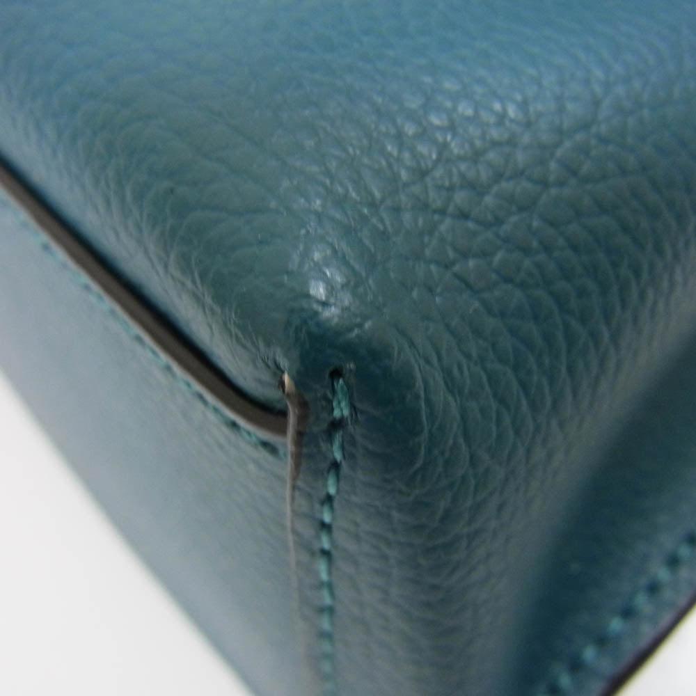 COACH コーチ CF339 レザー モリー バケット ワンショルダー バッグ グリーン系【中古】