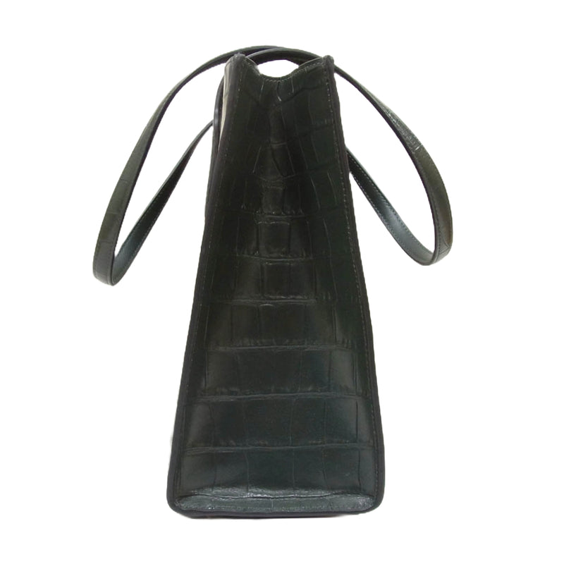 COACH コーチ CL654 クロコ型押し ニーナ トート バッグ グリーン系