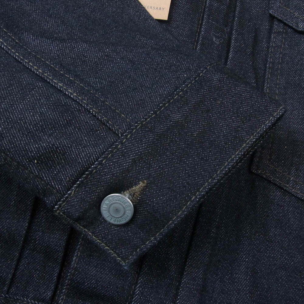 MARGARET HOWELL マーガレットハウエル 579-3125003 × EDWIN エドウィン ORGANIC COTTON DENIM デニム ジャケット インディゴブルー系 40【極上美品】【中古】