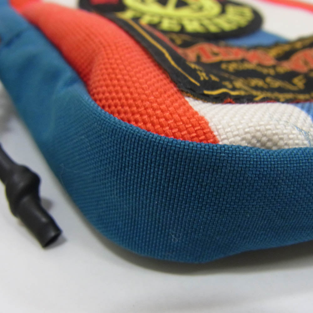 NATAL DESIGN ネイタルデザイン LISENCE POUCH RETRO STRIPE ライセンスポーチ レトロストライプ ブルー系【中古】
