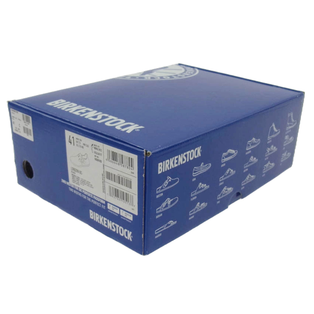 BIRKENSTOCK ビルケンシュトック LONDON BS スエード レザー シューズ ブラック系 41【中古】