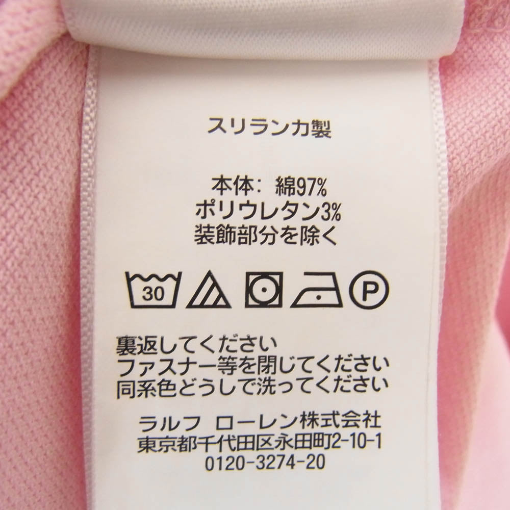 POLO RALPH LAUREN ポロ・ラルフローレン ポロシャツ 半袖 ショートスリーブ ピンク系 XXL【中古】