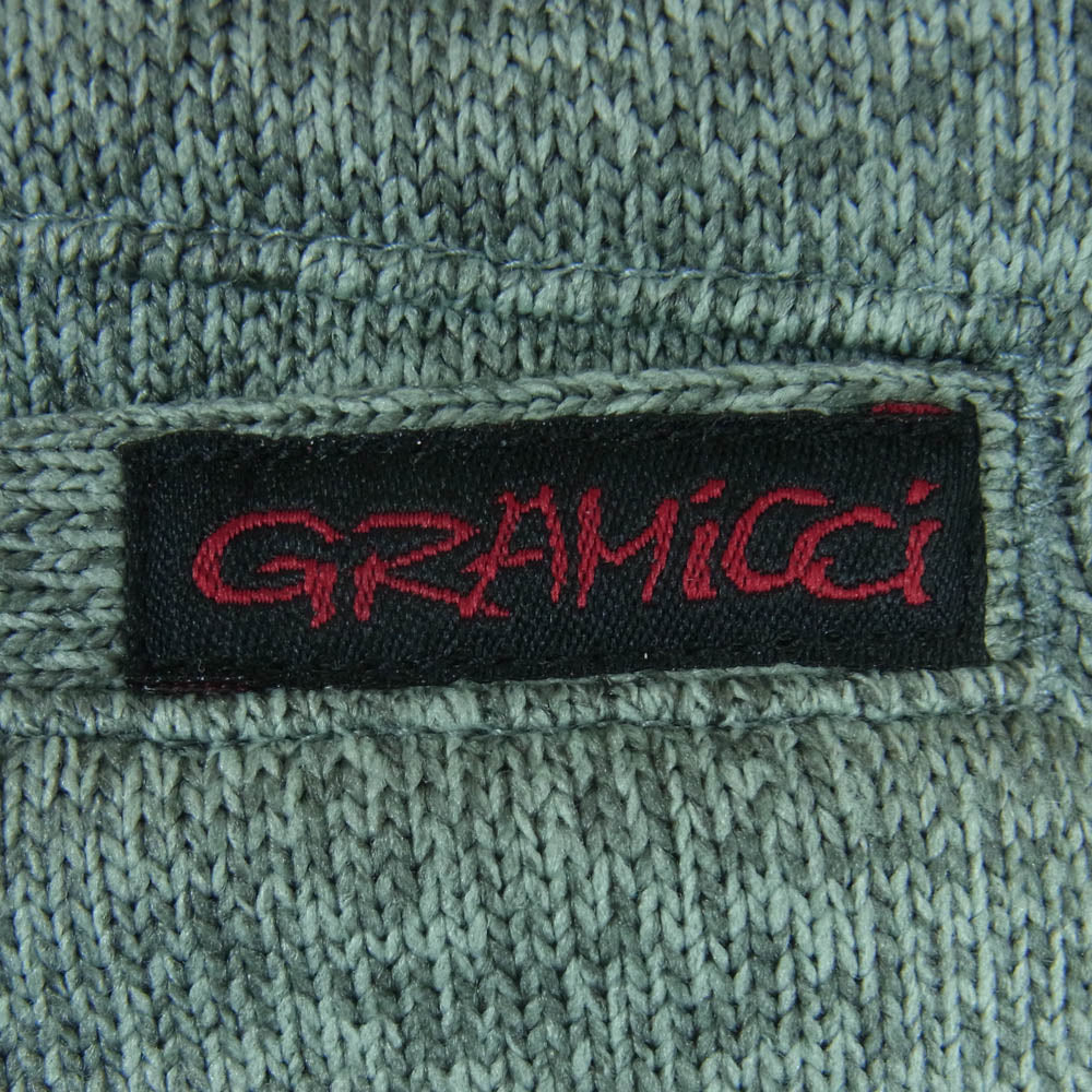 Gramicci グラミチ G2FU-P018 BONDING KNIT NARROW RIB PANTS ボンディング ニット フリース ナロー リブ パンツ グレー系 緑がかったグレー系 XL【中古】