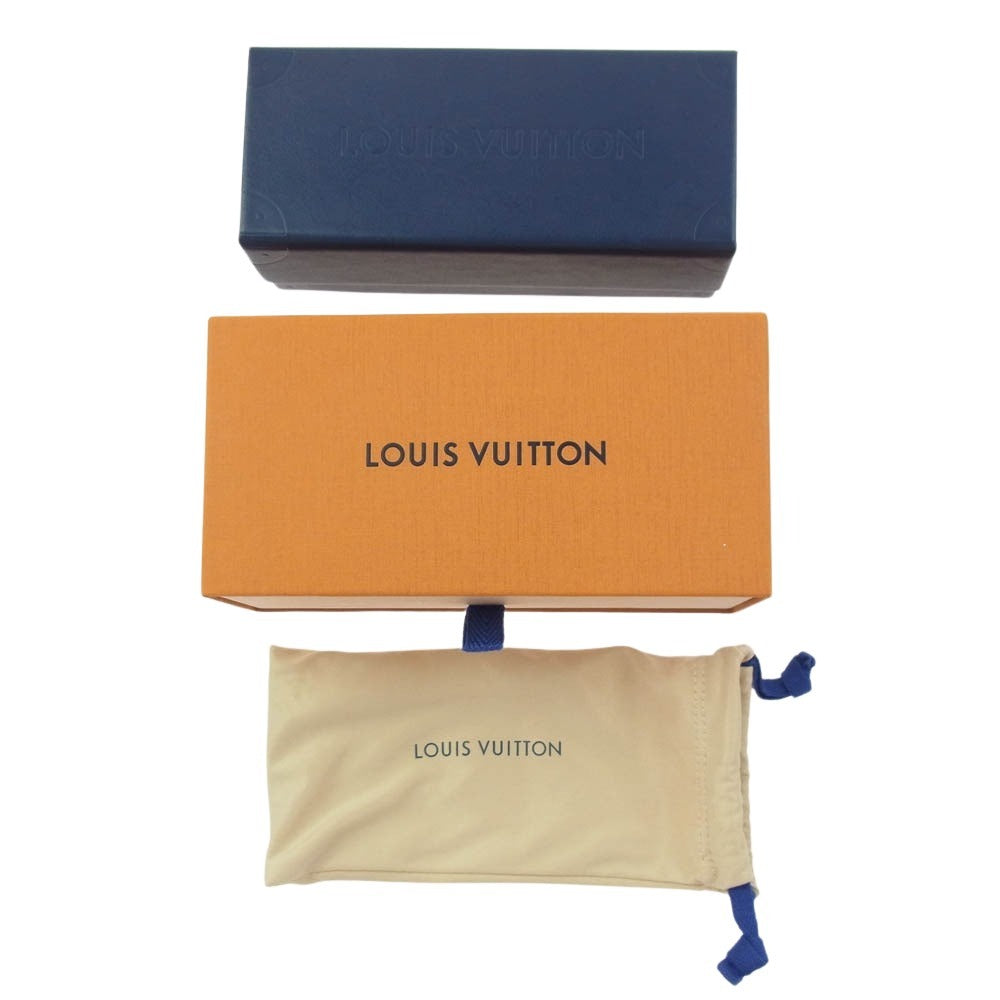 LOUIS VUITTON ルイ・ヴィトン サイクロン ビッグフレーム サングラス アイウェア ブラック系【極上美品】【中古】
