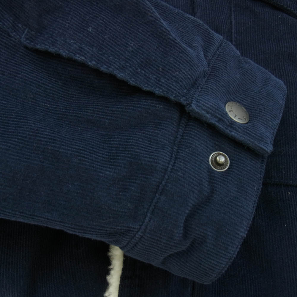 Levi's リーバイス コーデュロイ ボア ジャケット ネイビー系 XXL【中古】