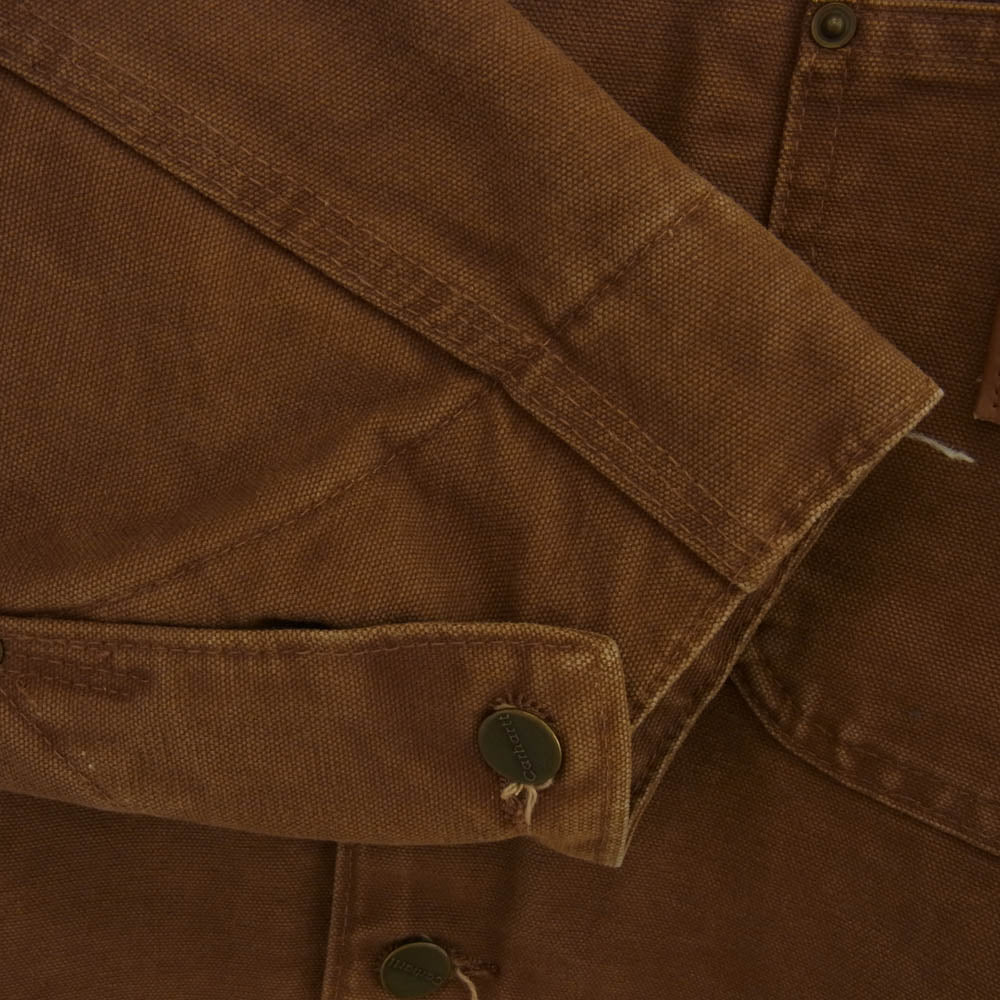 Carhartt カーハート CHORE COAT チョアコート カバーオール ワーク ジャケット 裏地ブランケット ブラウン系 XL【中古】