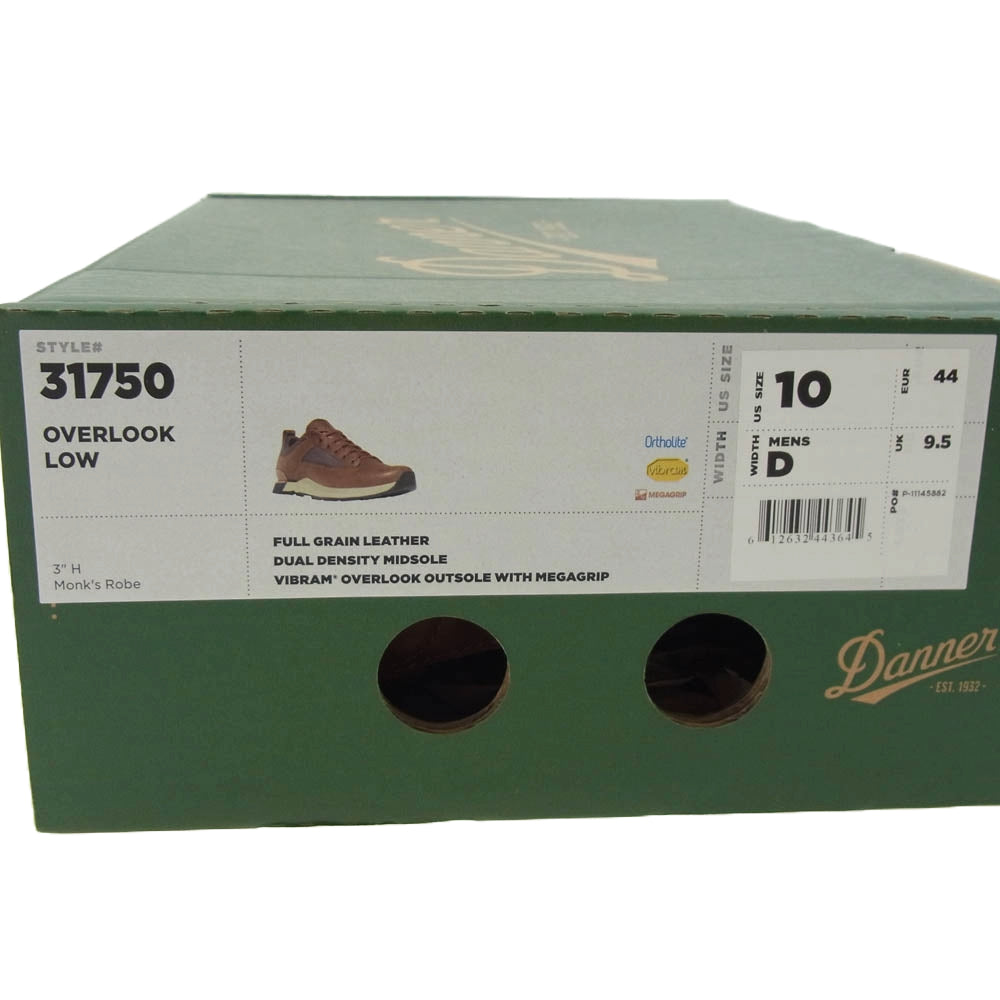Danner ダナー 31750 OVERLOOK LOW オーバールック ロー スニーカー シューズ ブラウン系 US10【極上美品】【中古】