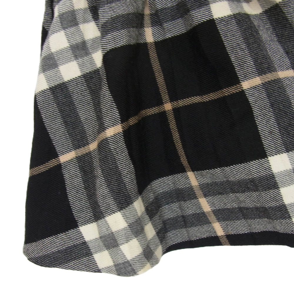BURBERRY BLUE LABEL バーバリーブルーレーベル check skirt ノバチェック スカート ブラック系 36【中古】