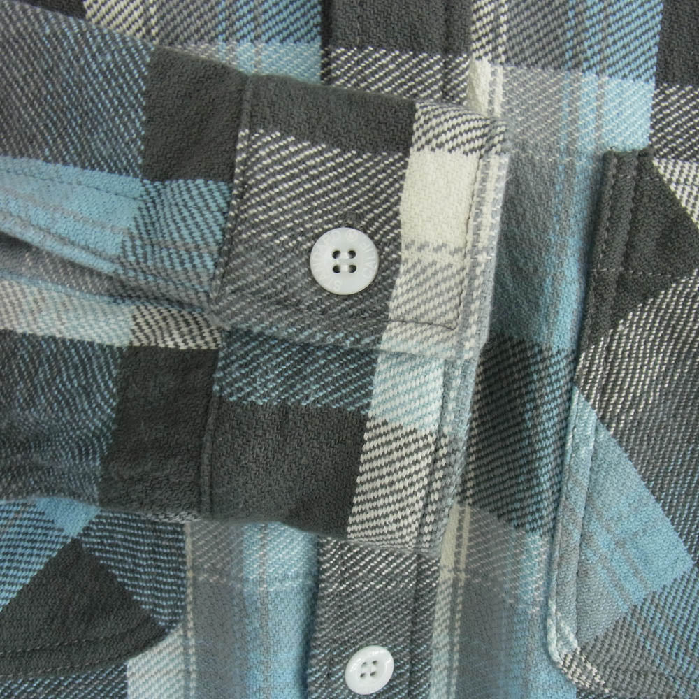 STANDARD CALIFORNIA スタンダードカリフォルニア 23AW SD Heavy Flannel Check Shirt ヘビー フランネル チェック シャツ ブルー系 M【極上美品】【中古】
