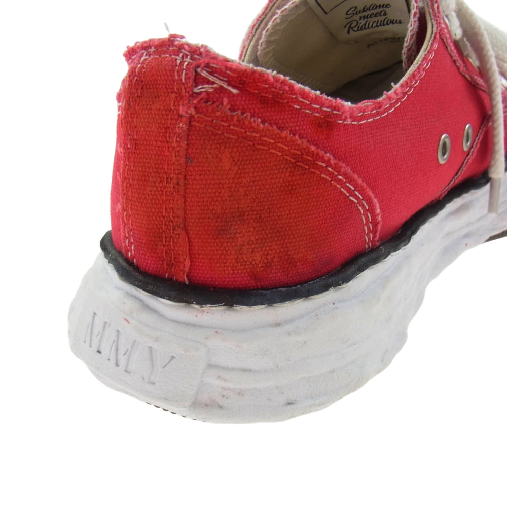 Maison MIHARA YASUHIRO メゾンミハラヤスヒロ PETERSON23 OG Sole Canvas Low-top Sneaker 43 キャンバス ローカット スニーカー ピーターソン23 レッド系 43【中古】