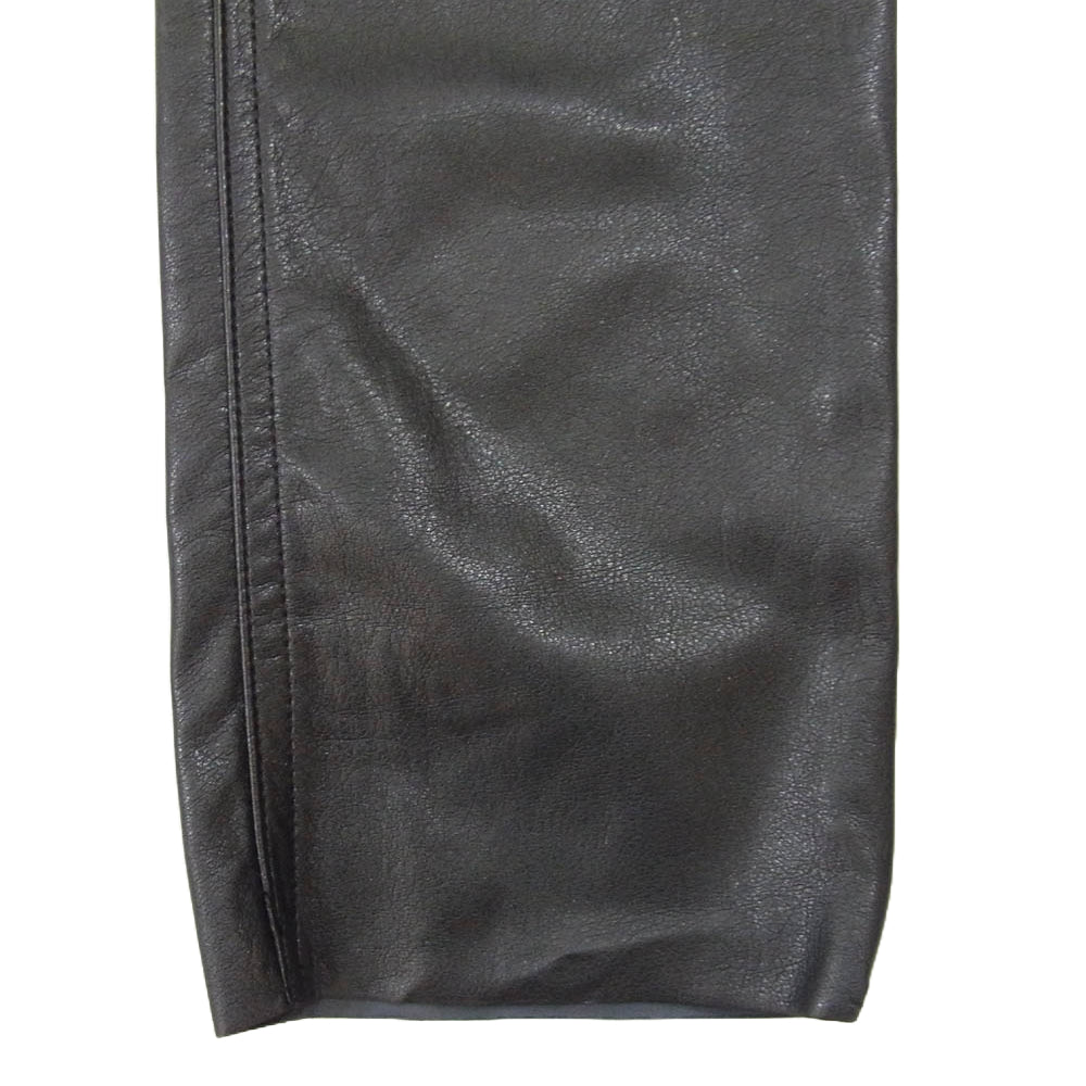 ファガッセン トシキアオキ BLACK BIRD フェイクレザー パンツ ブラック系 26【中古】