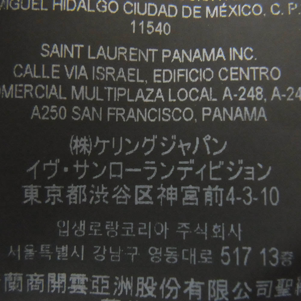 SAINT LAURENT サンローラン TY74 673411 Y36LW 半袖 プリント Tシャツ ブラック系 M【中古】