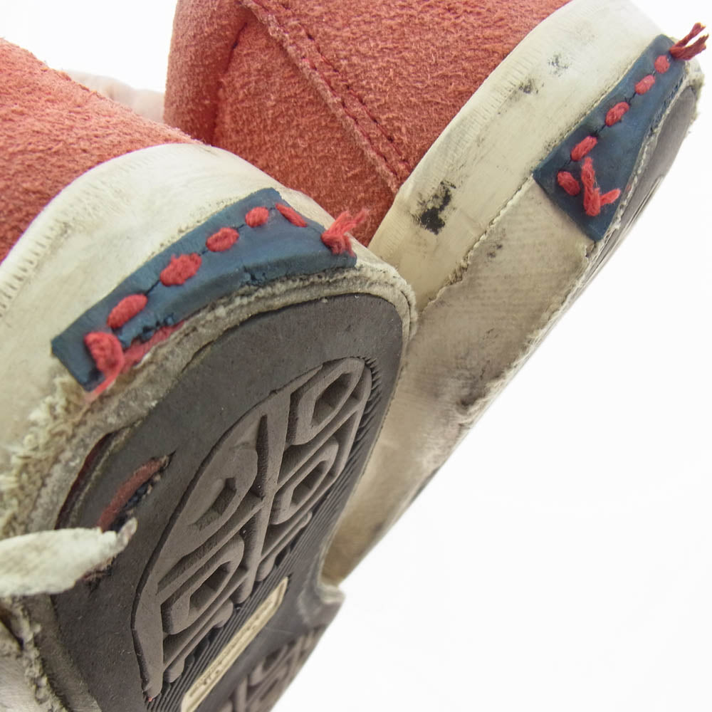 VISVIM ビズビム 0114301001001 SKAGWAY SLIP-ON スカグウェイ デニム スリッポン スニーカー レッド系 インディゴブルー系 US9【中古】