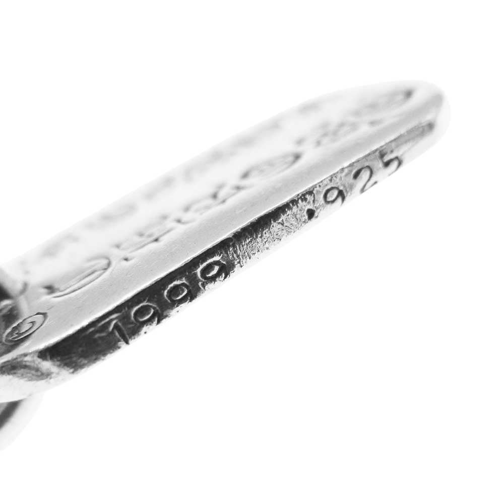 CHROME HEARTS クロムハーツ(原本無) RAISED DOGTAG レイズド フローラルクロス ドッグタグ ペンダントトップ シルバー系【中古】